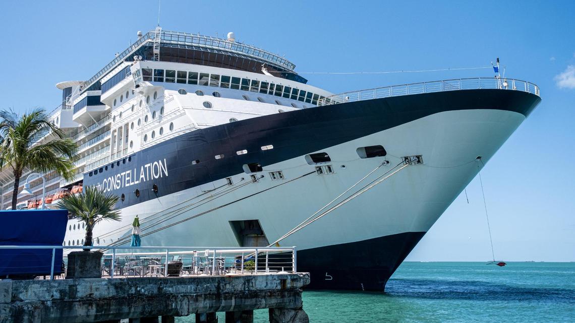 A file photo of Celebrity Constellation in port at Key West on Feb. 26, 2022.