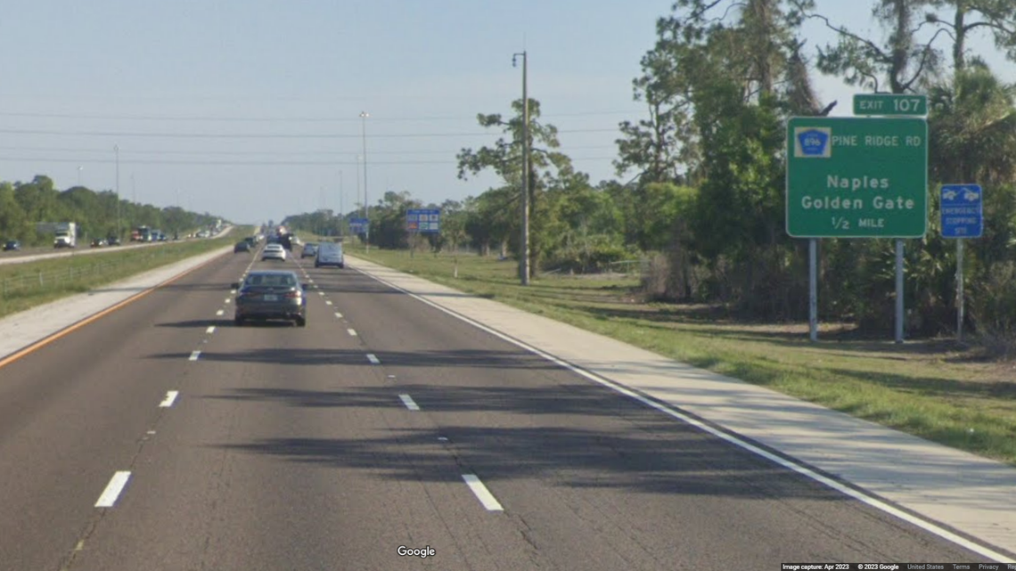 The chase began on Interstate 75 near Pine Ridge Road outside Naples, Florida, officials said.