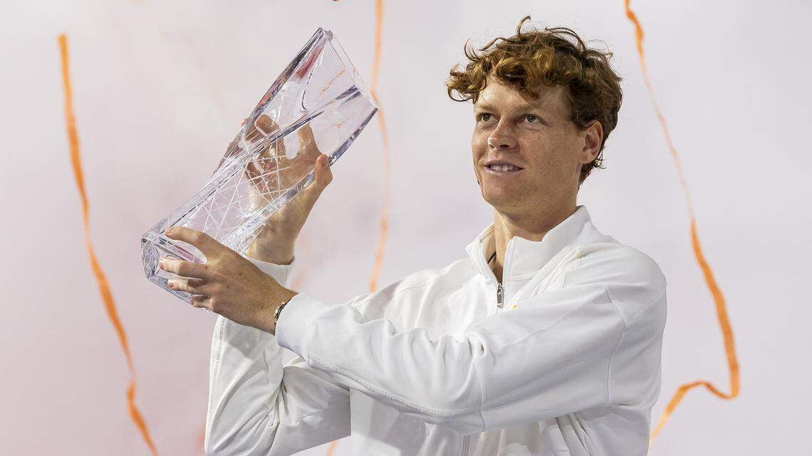 Sinner overcomes rain delays, Lehecka to win Miami Open, Sunshine Double