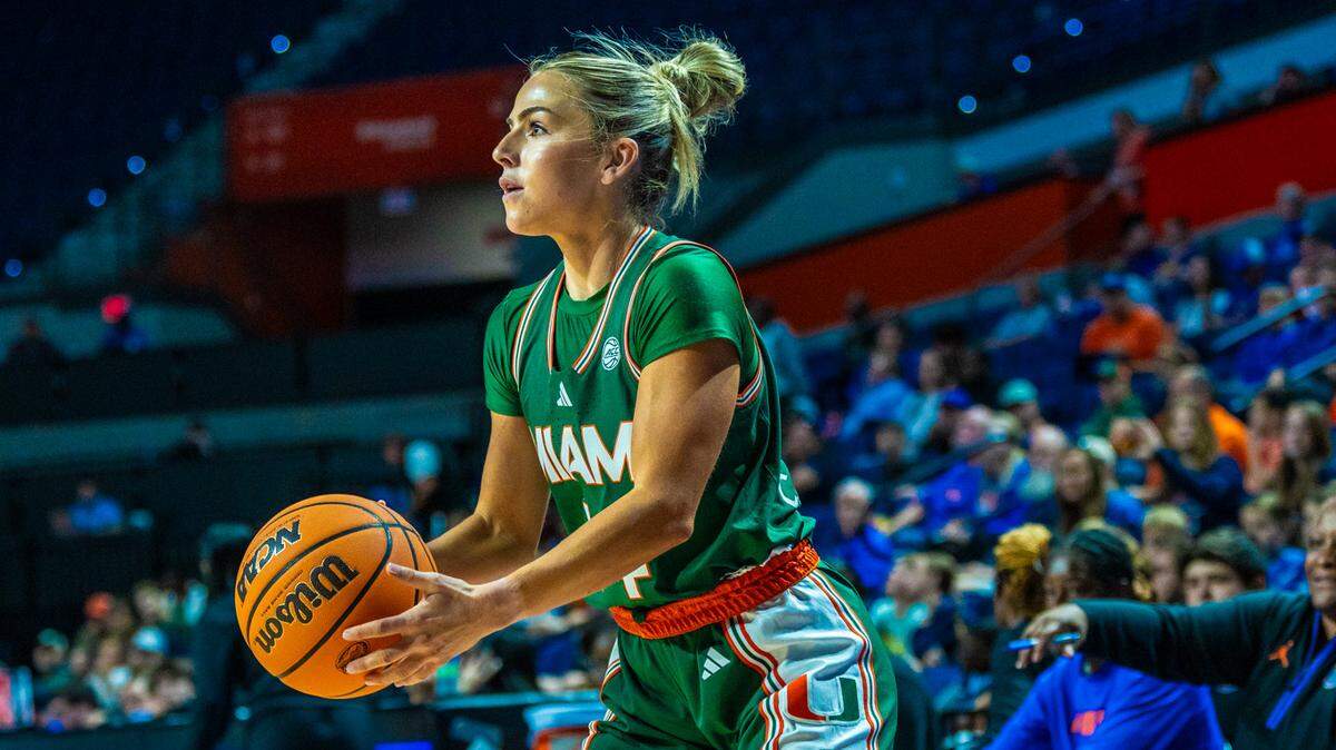 Haley Cavinder scored 31 points to lead the University of Miami women’s basketball team to an 83-73 road win over the Florida Gators.
