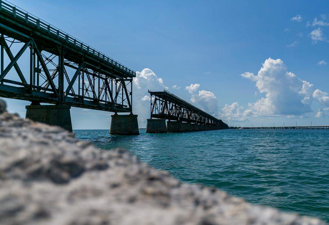 A view of Henry Flagler’s Overseas Railroad at Bahia Honda State Park near Big Pine Key on Monday, October 11, 2021.