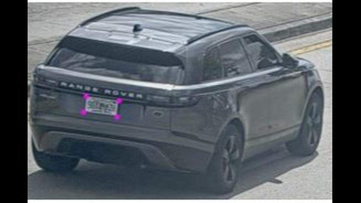 The 2019 dark gray Land Rover Range Rover police say was involved in the Sunday, March 6, Broward Boulevard hit-and-run that killed a woman. The license plate number if Florida 98AMZH.