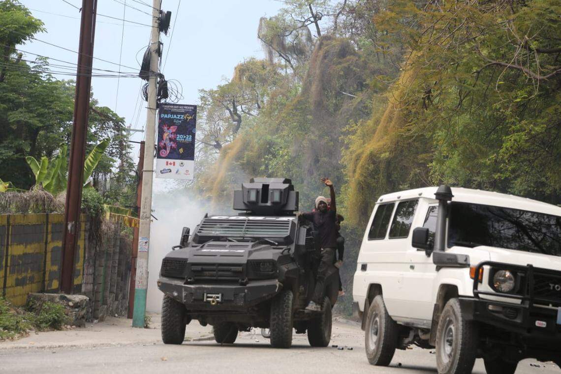 As Haiti’s capital comes under intense gang attacks, angry Haitians in Canape Vert armed themselves with machetes and took to the streets Wednesday, March 19, 2025 to protest the assaults and lack of response from the country’s authorities. 