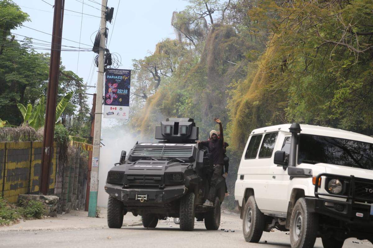 As Haiti’s capital comes under intense gang attacks, angry Haitians in Canape Vert armed themselves with machetes and took to the streets Wednesday, March 19, 2025 to protest the assaults and lack of response from the country’s authorities. 
