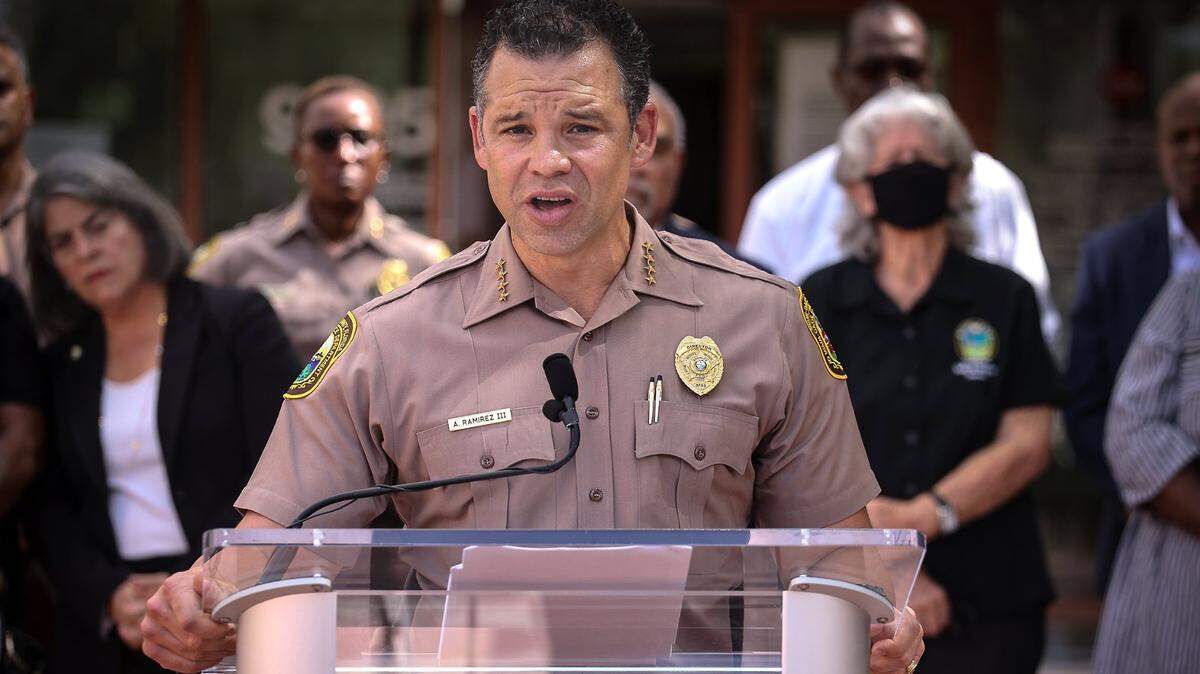 Miami-Dade Police Dept. Director Alfredo “Freddy” Ramirez III wounded himself in a self-inflicted shooting on Sunday, July 23, 2023, hours after an encounter with Tampa police.