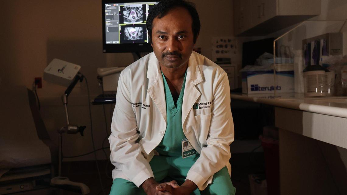  Dr. Murugesan Manoharan, chief of urologic oncology at Baptist Health’s Miami Cancer Institute, whose team uses a Tesla MRI to detect prostate cancer.