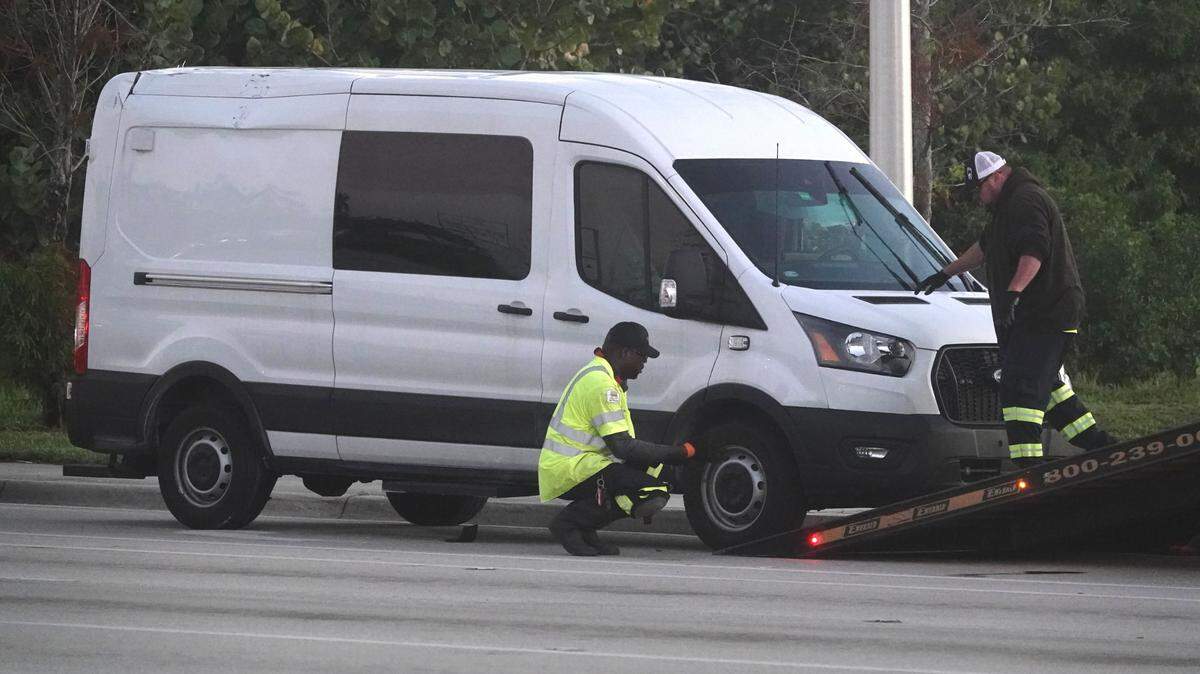 A Broward deputy sustained non-life threatening injuries after two prisoner transport units and a third vehicle crashed in Pompano Beach on Tuesday, Nov. 28, 2023.