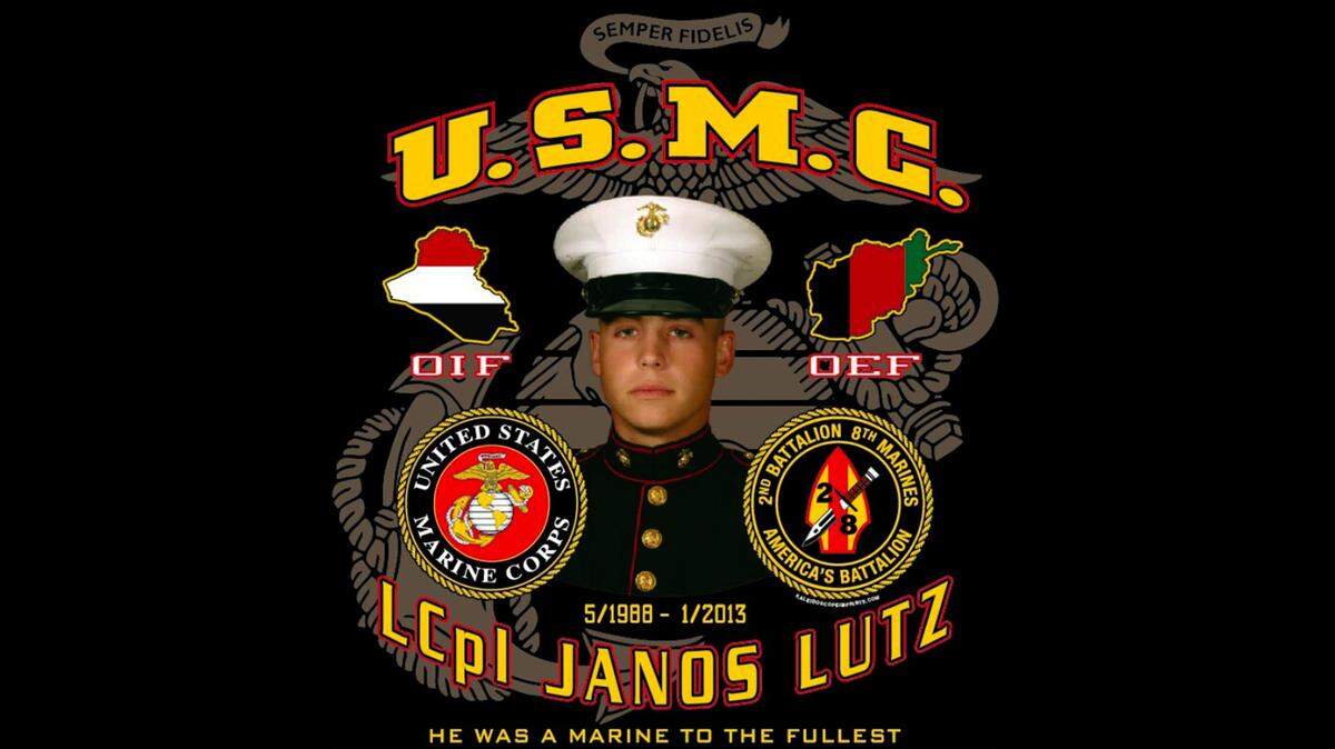 El hijo de Janine Lutz, Janos, tuvo dificultades para adaptarse al volver a casa tras prestar servicio en Irak y Afganistán.