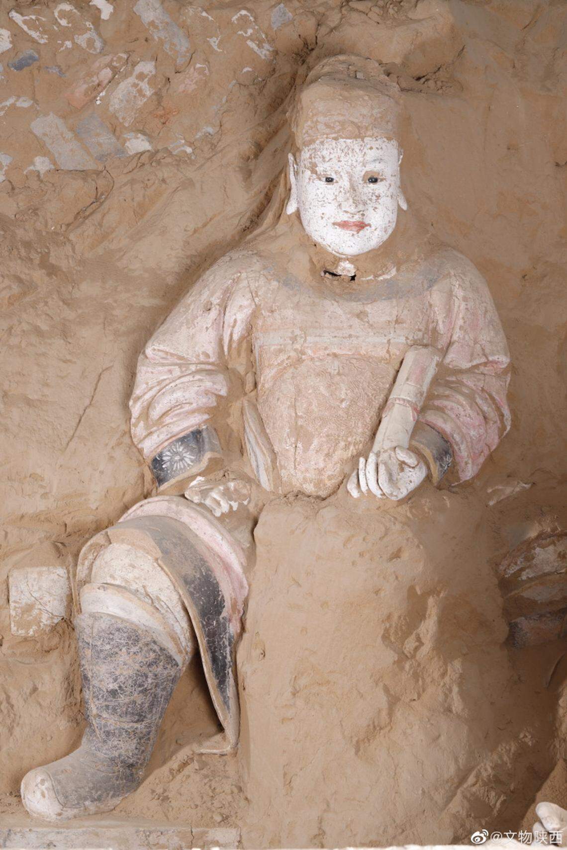 Another clay statue found at the fort’s palace.