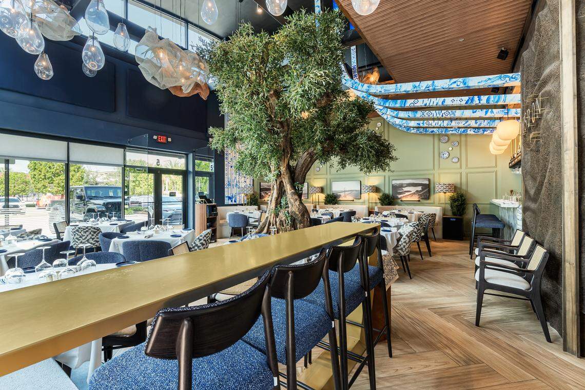 The interior of Old Lisbon restaurant in Aventura.