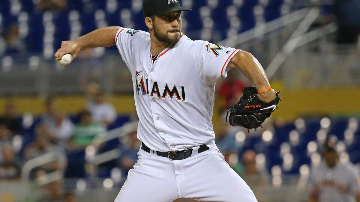 Miami Marlins pitcher Kyle Barraclough has successfully converted all six save opportunities since becoming the team's closer.