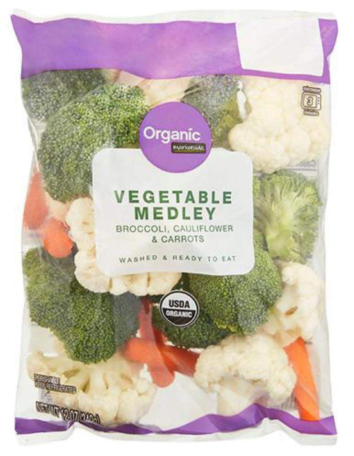 Marketside Organic Vegetable Medley sold at Walmart and Sam’s Club.