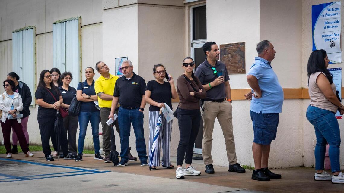 Live Election Day updates: Florida voter website goes down, bad weather, stickers galore