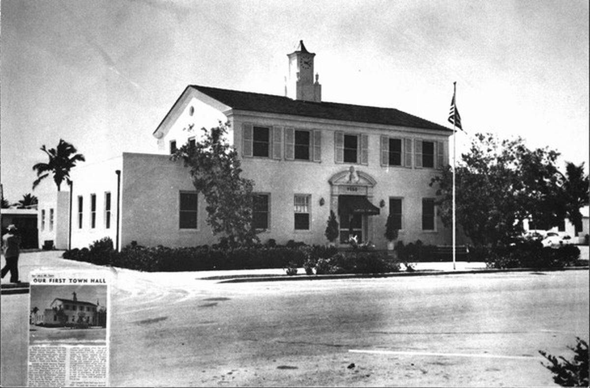 Surfside’s first Town Hall in 1935.