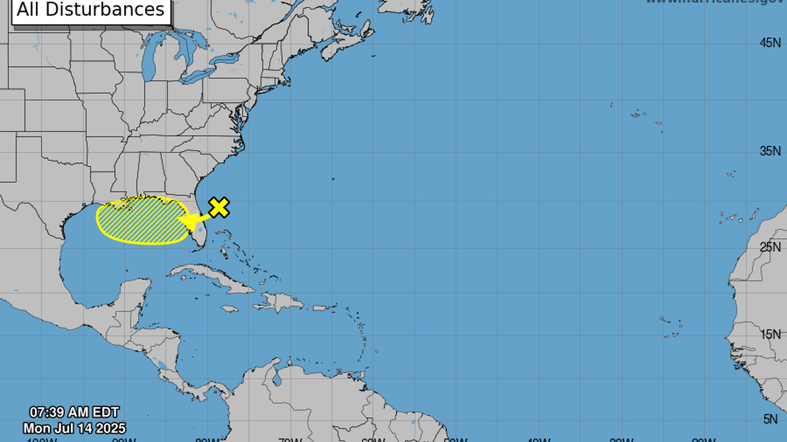 A brewing tropical system in North Florida prompts flood watch in South Florida