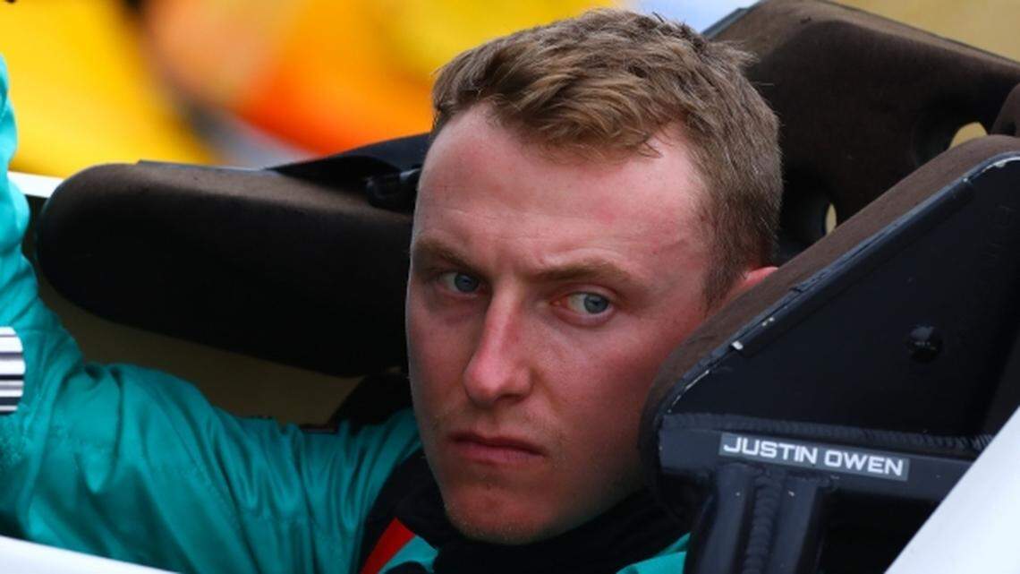 Justin Owen, 26, died after a crash at Lawrenceburg Speedway in Indiana, officials say.