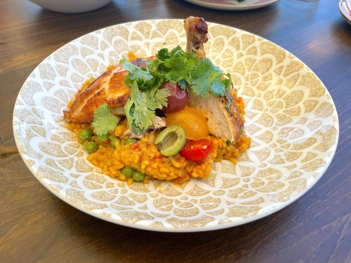Arroz con pollo at La Cañita