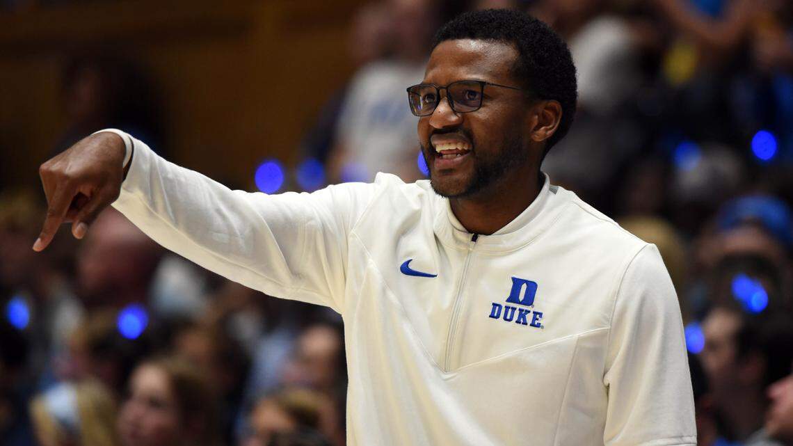 Duke Blue Devils associate head coach Jai Lucas is the leading candidate to replace retired Jim Larranaga at the University of Miami. Duke plays Miami on Tuesday at the Watsco Center.