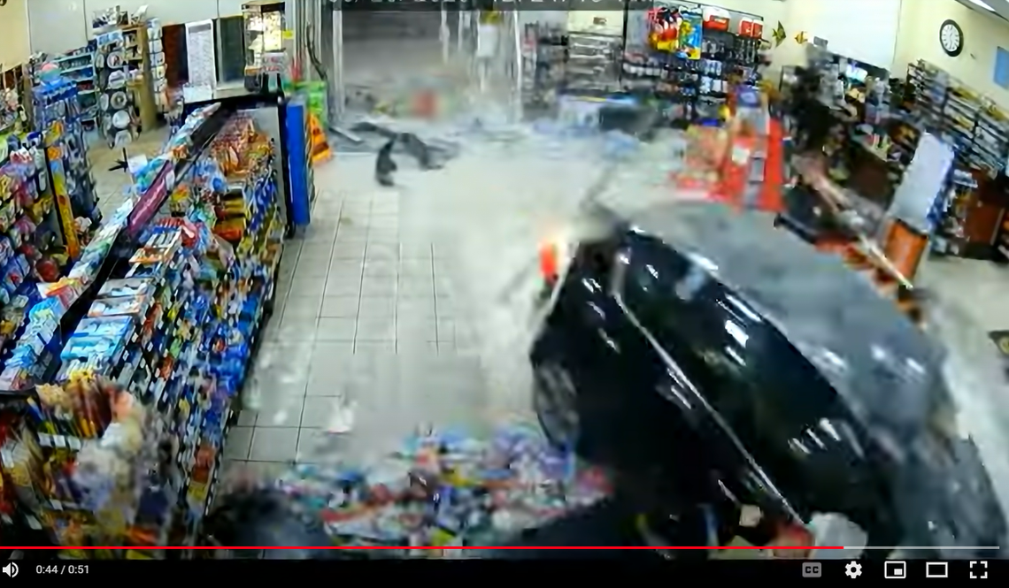 The crash — which investigators say was deliberate — happened at 12:24 a.m. at Travel Centers of America in Seffner, Florida, just east of Tampa, the Hillsborough County Sheriff’s Office says.