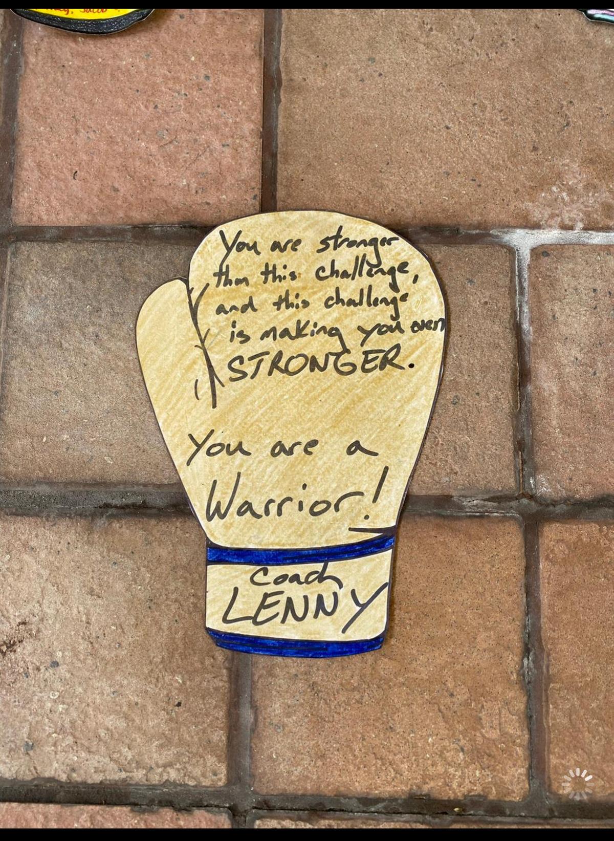 A message to stay strong from one of Cole Vaccarella’s coaches.