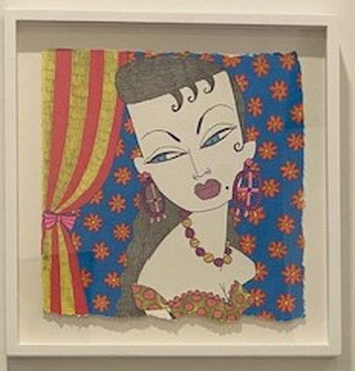 Manuel Pardo's drawings of drag queens combine the glamour of Miami and Cuba. 