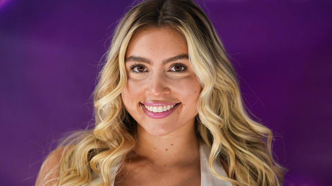 NEW YORK, NEW YORK - AUGUST 14: Andrea Paola Carmona attends the "Love Island USA: The Reunion" photo call at Chelsea Studios on August 14, 2024 in New York City. (Photo by John Nacion/Getty Images)