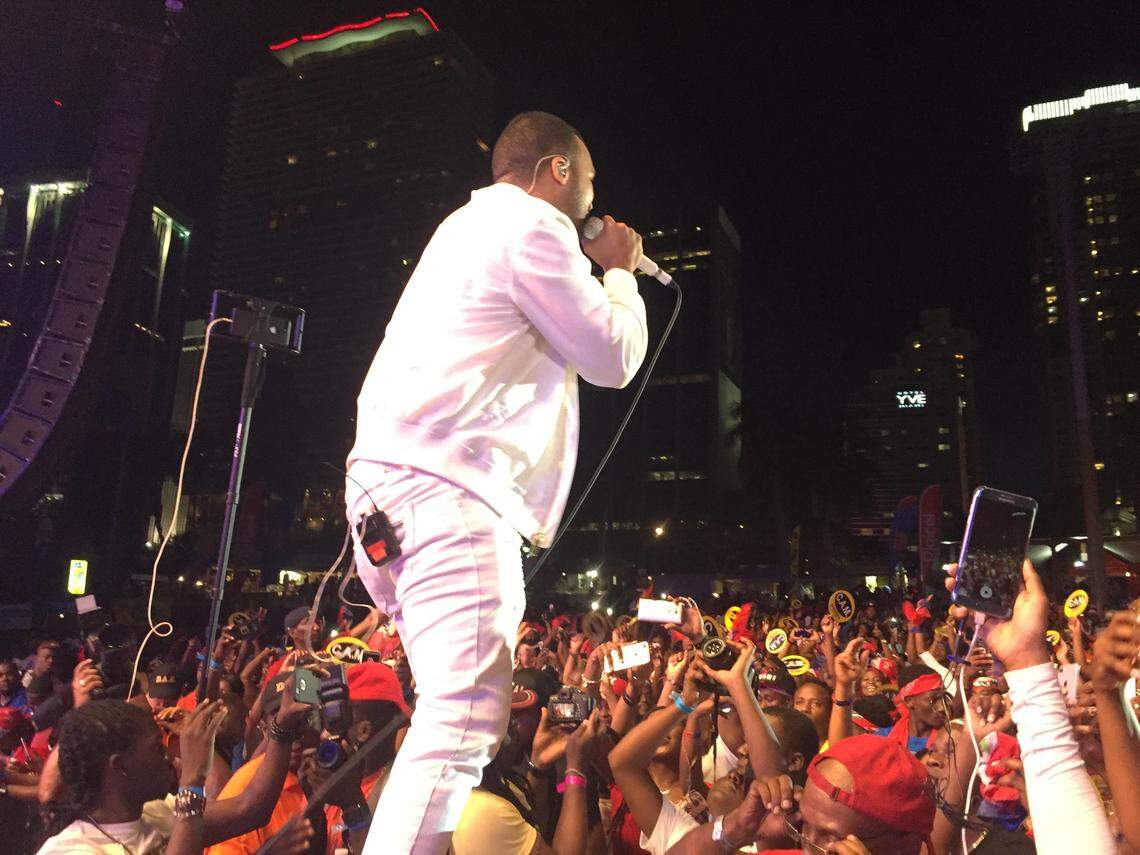 Richard Cave, who formed the band KAI after his popular Haitian music boy band CaRiMi shocked the industry by breaking up, performs during Miami's Haitian Compas Festival in 2017.