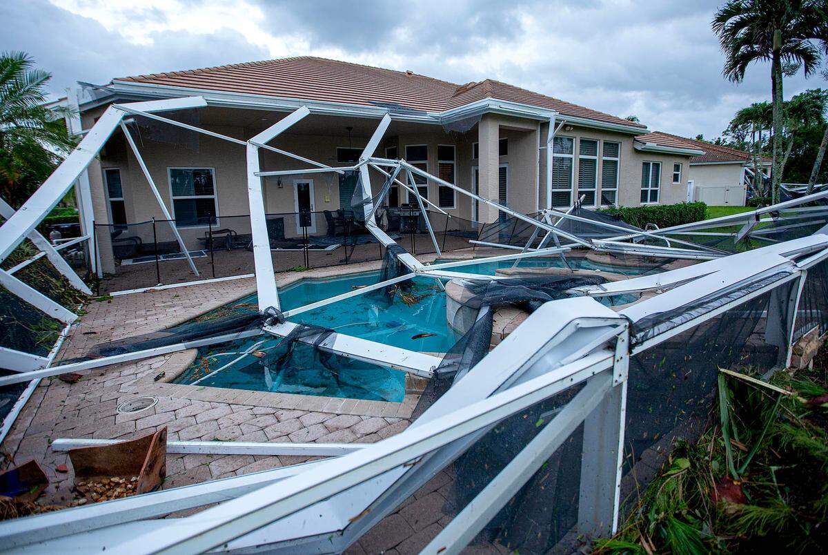 Tornado damage in the Binks Estate community Oct 09, 2024 in Wellington.