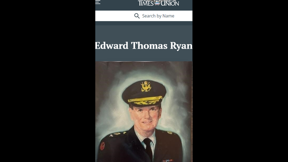 This photo of Col. Edward Thomas Ryan is from his obituary.