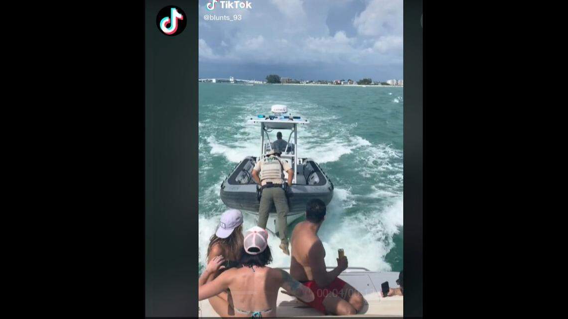 FWC officer falls into water in TikTok video taken in John Pass in Florida