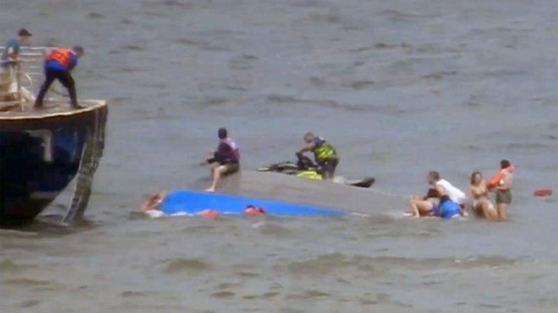 Two men are accused of causing the drowning deaths of a woman and child in New York’s Hudson River in July 2022.