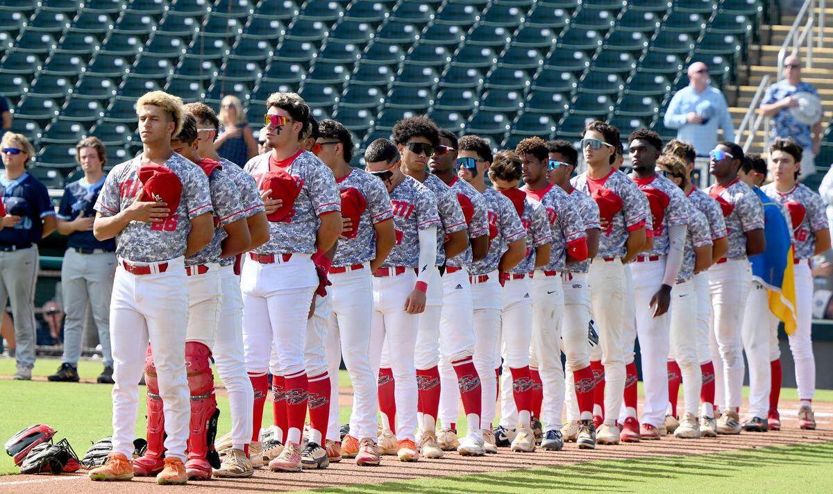Miami Christian High School takes on Foundation Academy in Class 2A state semifinal game in Fort Myers, Monday, May 23, 2022.(Photo/Chris Tilley)