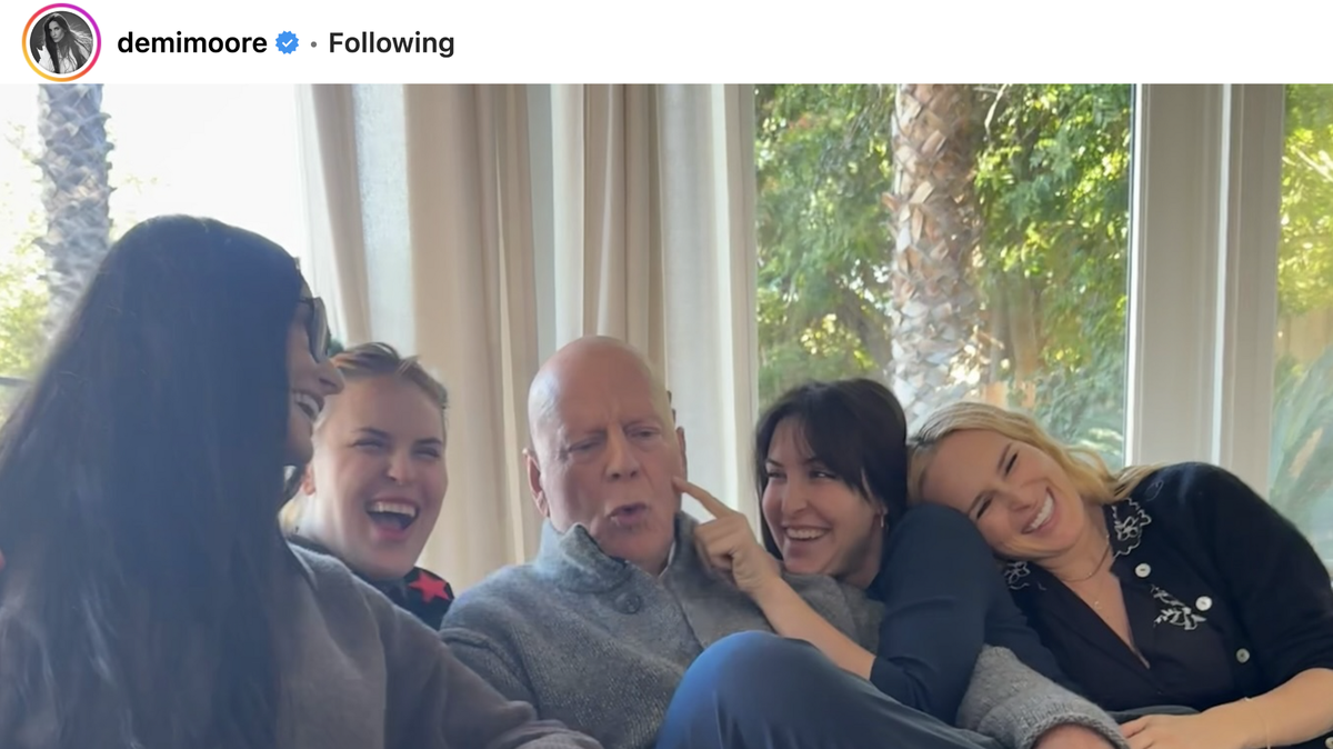 Demi Moore shares intimate photo of Bruce Willis on his birthday.