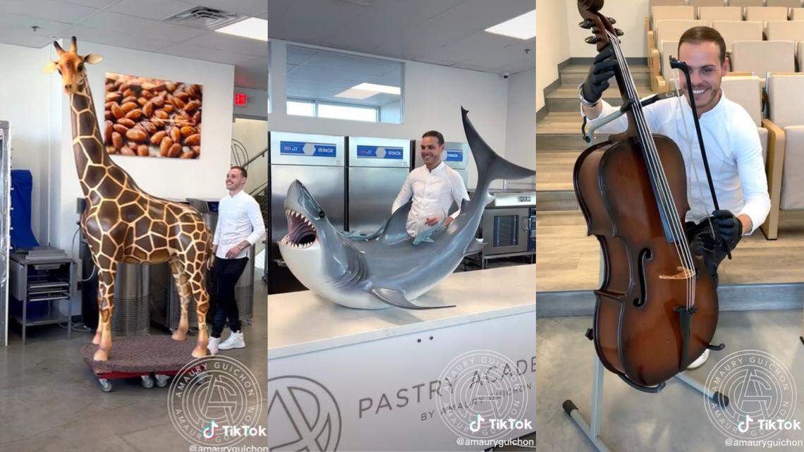 “I can’t even make a simple chocolate cake and you are making a whole chocolate giraffe,” one viewer said.