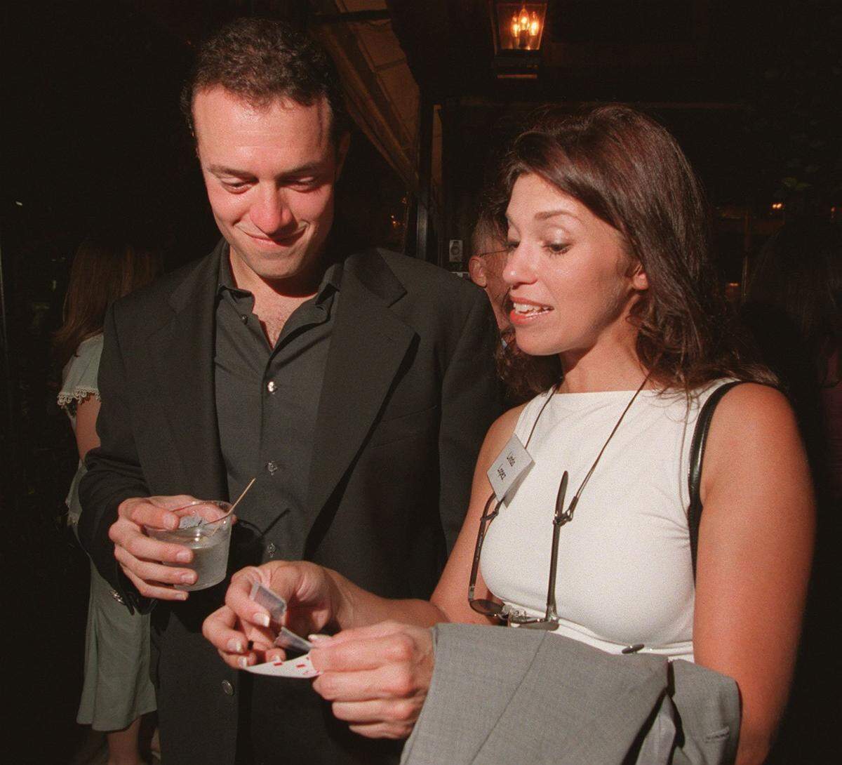 In 2000, a Young Presidents Club’s Annual Singles Event at Miami’s Perricone’s Marketplace and Cafe raised money for Mount Sinai Medical center, and was co-hosted by three of People Magazine’s “Most Eligible Bachelors.” As an ice-breaker involved couples trying to match playing cards. Diego Rovito and Linda Lopez weren’t a match.