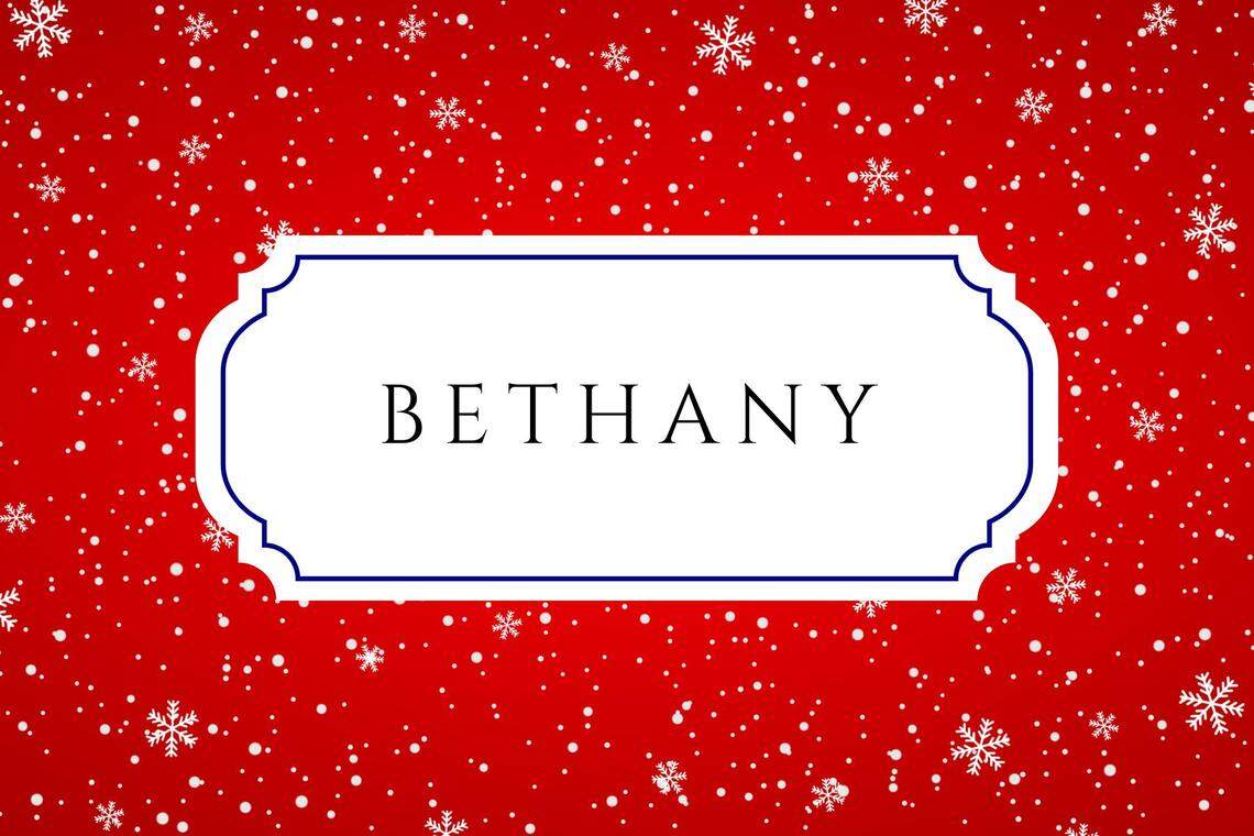 christmas baby names bethany