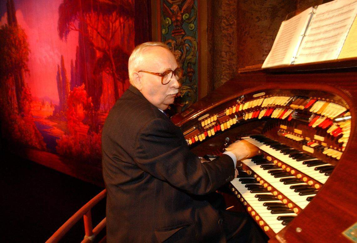 October 22, 2002 – Olympia Theater at the Gusman Center for the Performing Arts during Tuesday’s Grand Reopening Celebration, 67-year-old Darrell E. Stucky, who has played the organ at the Gusman for 40 years, performed for the crowd.