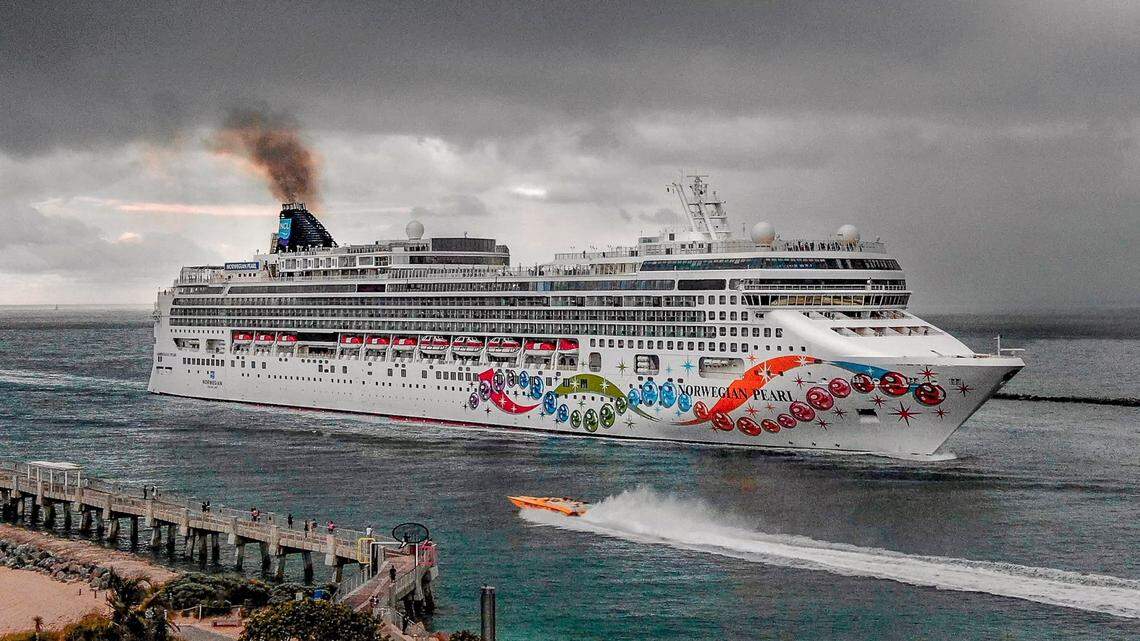 The Norwegian Cruise Line’s Pearl ship returned early to PortMiami on Jan. 5, 2022, after crew members were infected by COVID-19.
