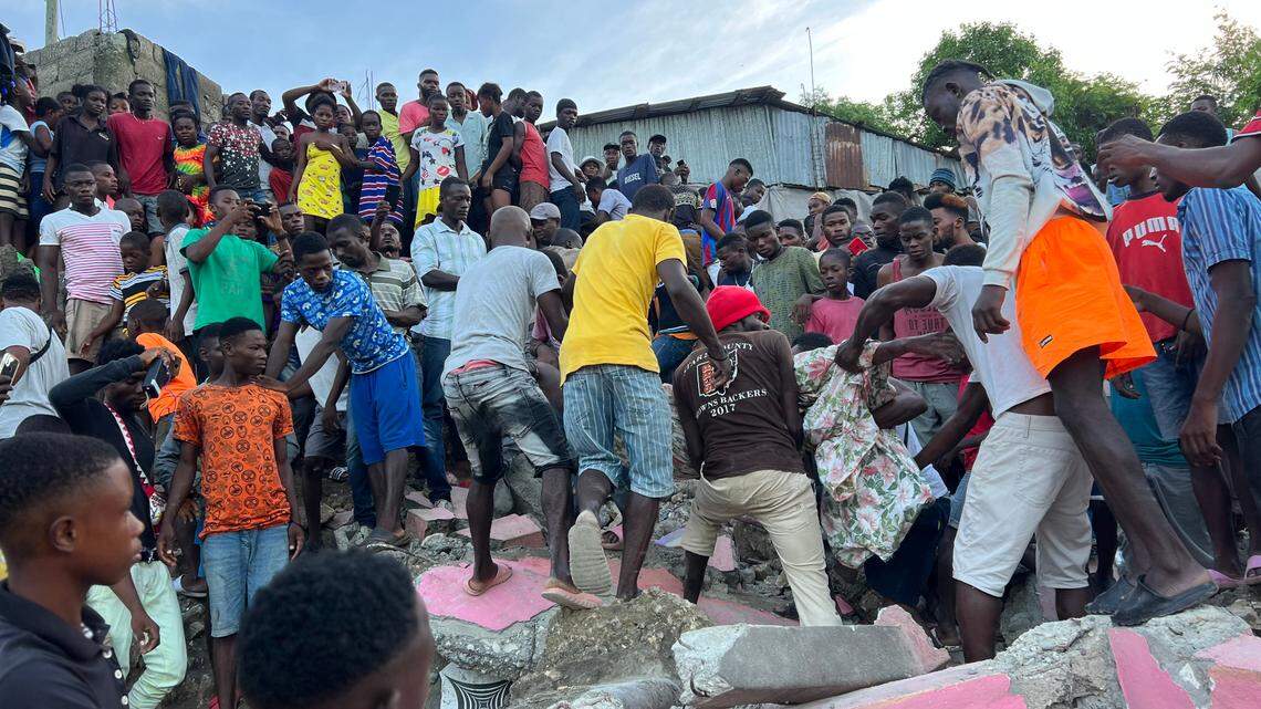 First images of a magnitude 5.5 earthquake that struck Haiti’s Grand’Anse region on Tuesday, June 6, 2023.
