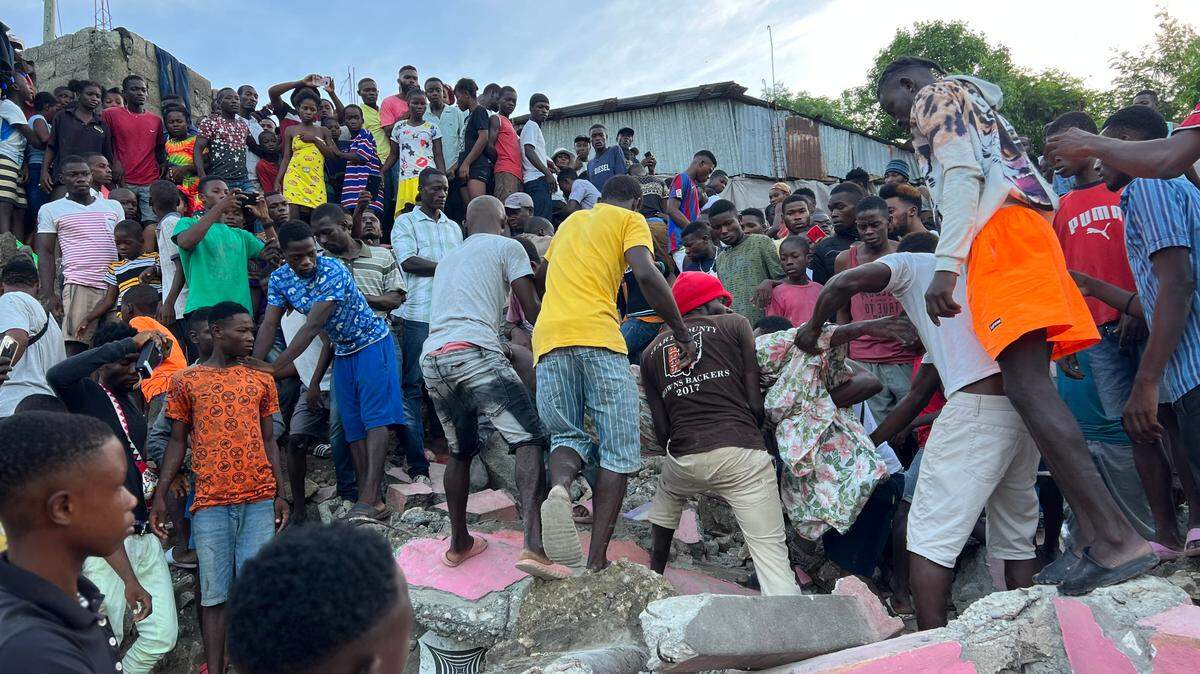 First images of a magnitude 5.5 earthquake that struck Haiti’s Grand’Anse region on Tuesday, June 6, 2023.