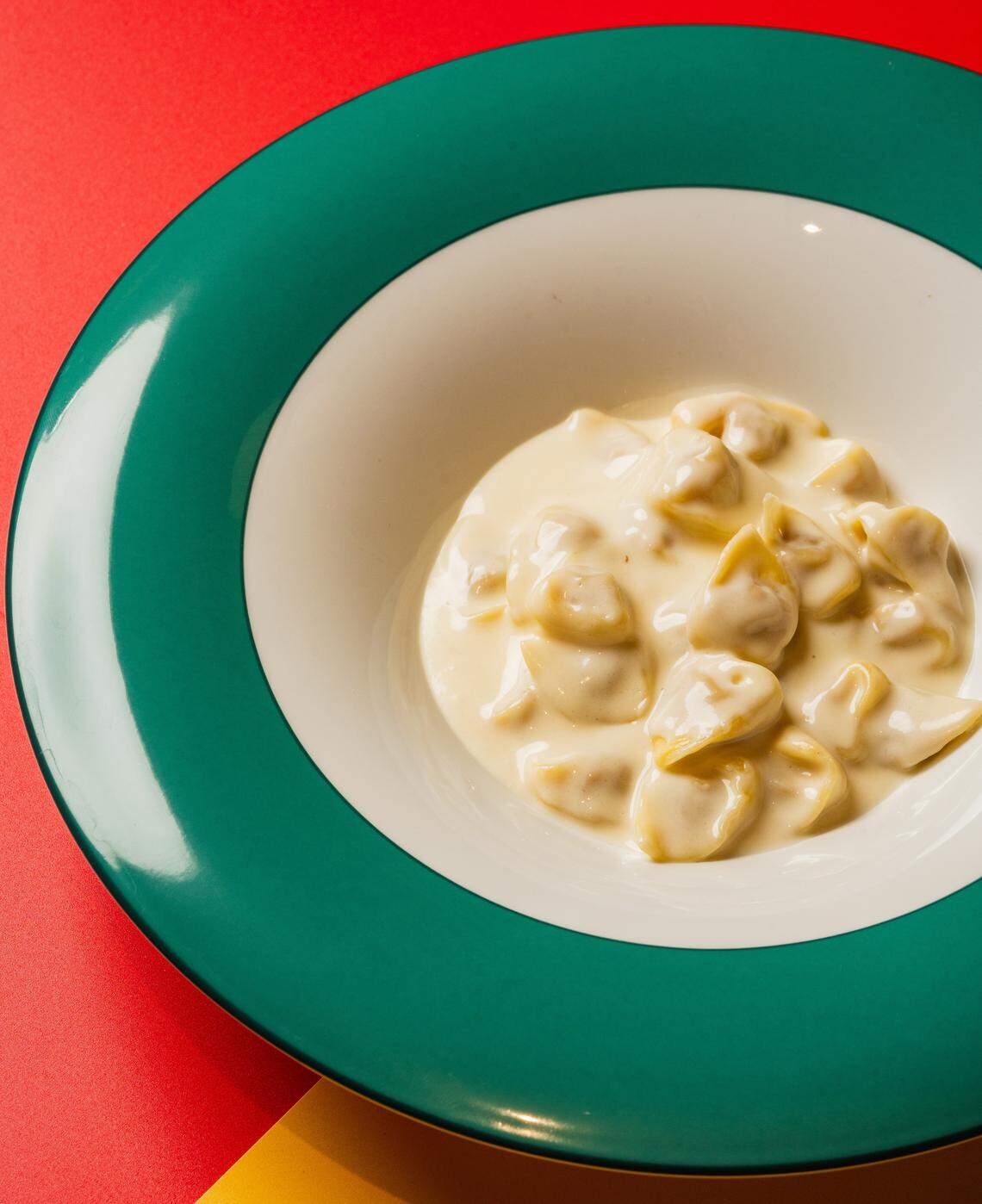 The famous tortellini stuffed with cured pork is one of the specialties on the menu at Torno Subito.