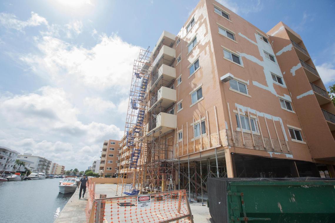 Bayview 60 Homes on Northeast 168th Street in North Miami Beach was evacuated on April 4, 2022, after an engineer determined it was not safe.