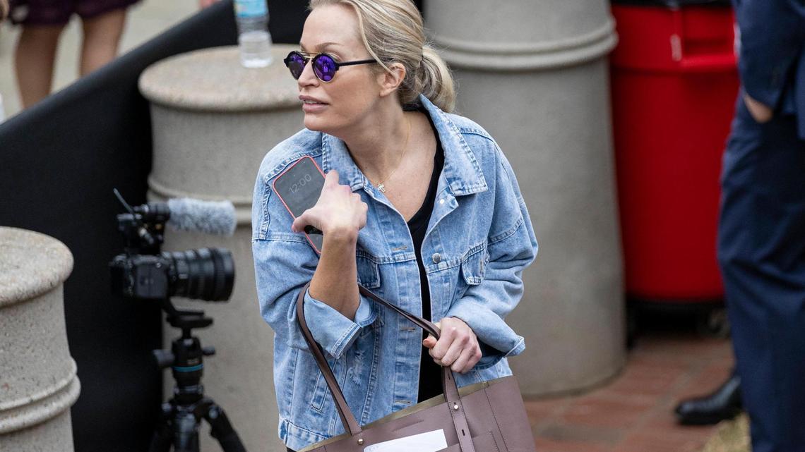 Christina Pushaw, a spokesperson for Gov. Ron DeSantis, attends his inauguration ceremony on Tuesday, January 3, 2023, in Tallahassee, Fla.