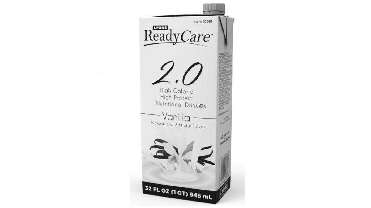 Lyons Ready Care 2.0 High Calorie High Protein Nutritional Drink, Vanilla Flavor