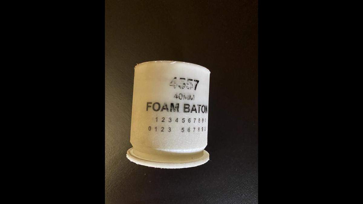 Herald reporters found discarded casings from “foam batons” littering the scene of a George Floyd protest in downtown Fort Lauderdale on May 31.