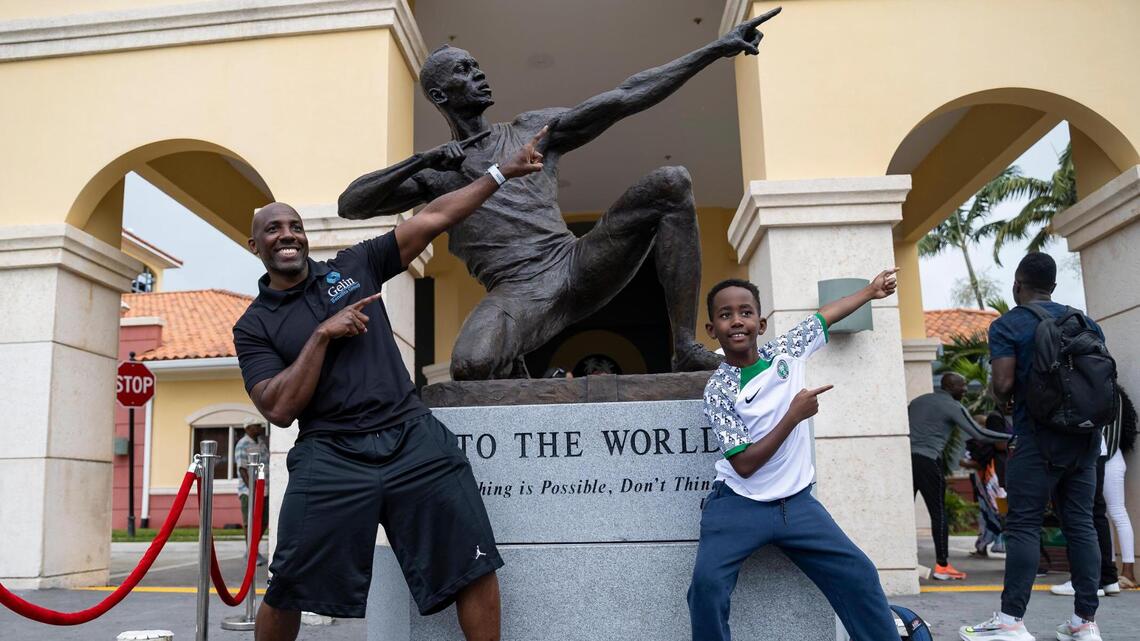 Usain Bolt statue unveiled in Miramar commemorating his remarkable record-setting career