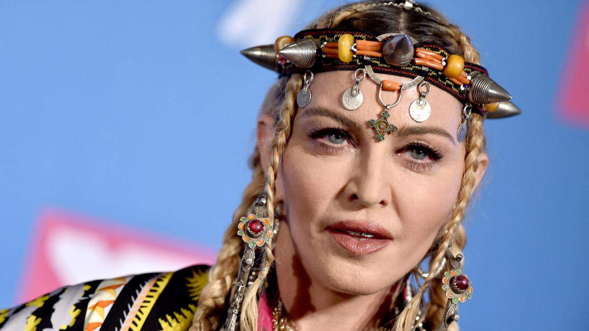 File photo dated August 20, 2018 of Madonna poses backstage at the 2018 MTV Video Music Awards Press Room at Radio City Music Hall in New York City, NY, USA. Madonna’s upcoming Celebration tour has been postponed after the singer was hospitalized with a “serious bacterial infection”, according to an Instagram post from her longtime manager Guy Oseary. The tour was scheduled to kick off in Vancouver on 15 July.
