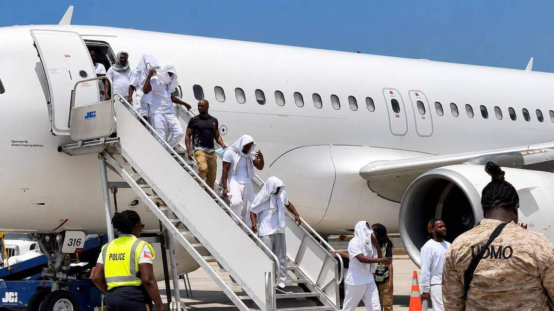 As deportation flight lands in Haiti, U.S. says two planeloads a week will start soon