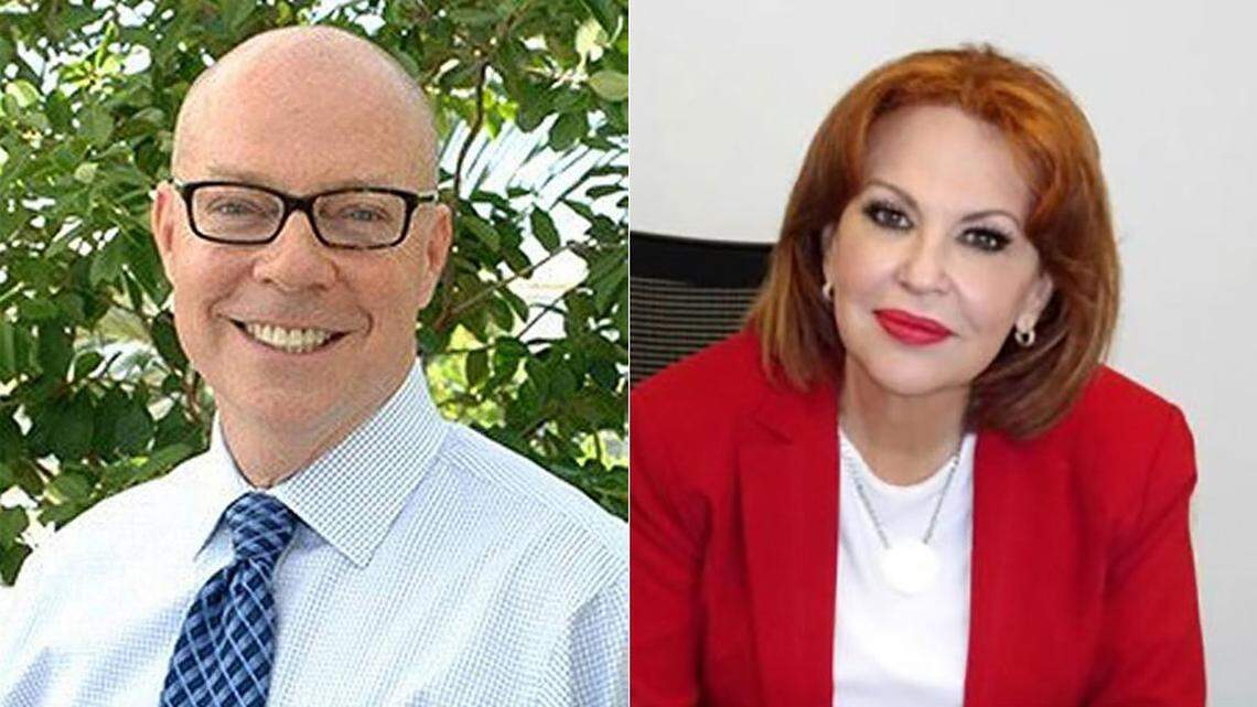 David Richardson, left, and Bettina Rodriguez Aguilera, right.