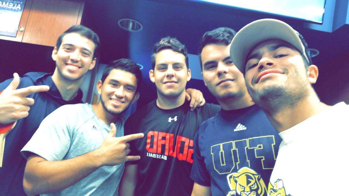 Left to right: Jose Varela, Luis Chavez, Juan Jose Texiera, Juan Francisco Teixiera and Derek Cartaya.